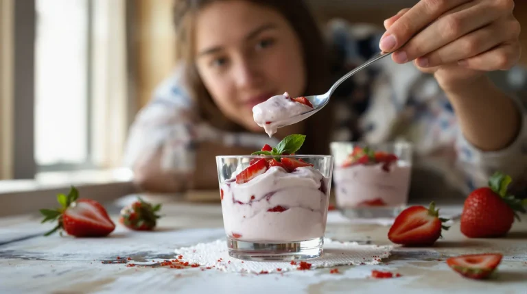 Ce dessert 2 ingrédients aux fraises, sans cuisson, est celui à tester avant la fin du printemps