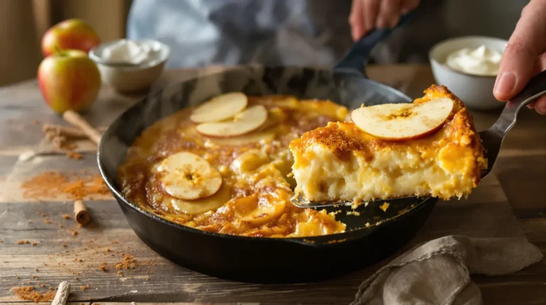 Gâteau aux pommes à la poêle : je le fais sans four, prêt en quelques minutes