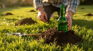 Les taupes ont déserté son jardin depuis qu’il enterre cet objet qu’on jette tous à la poubelle